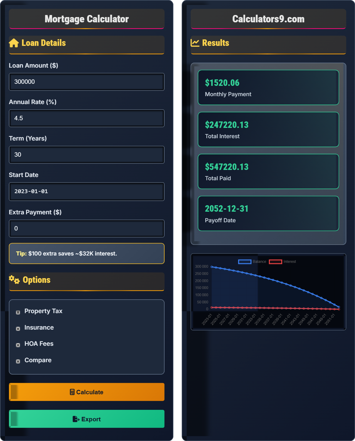 Mortgage Calculator