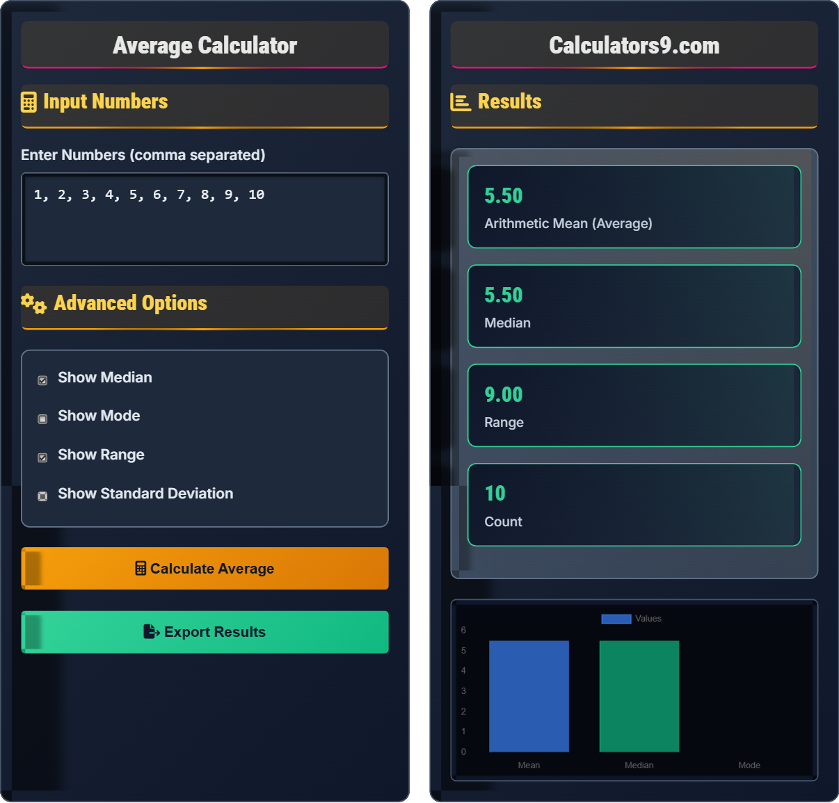 Average Calculator