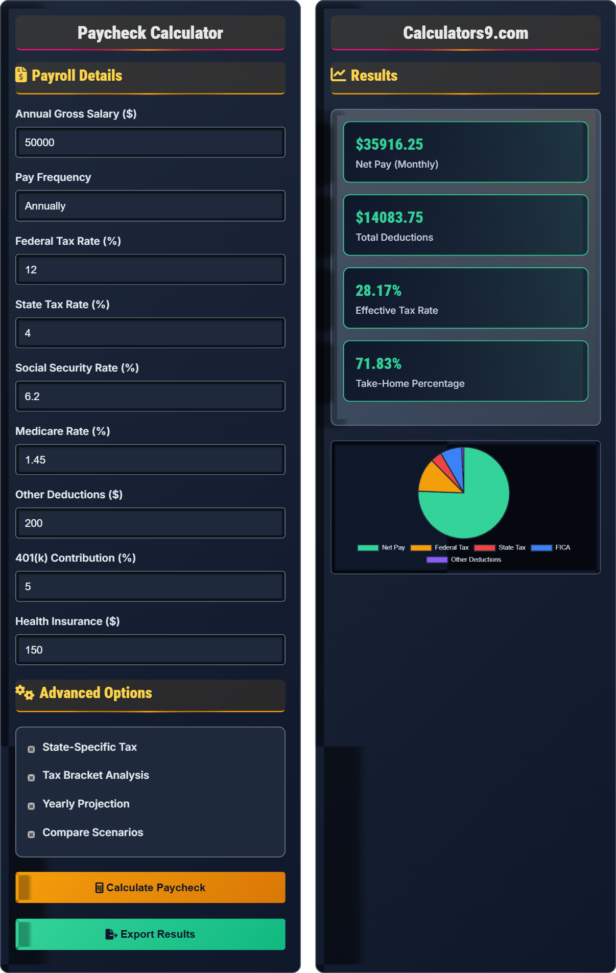 Paycheck Calculator