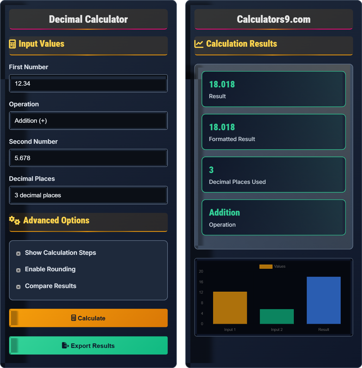 Decimal Calculator