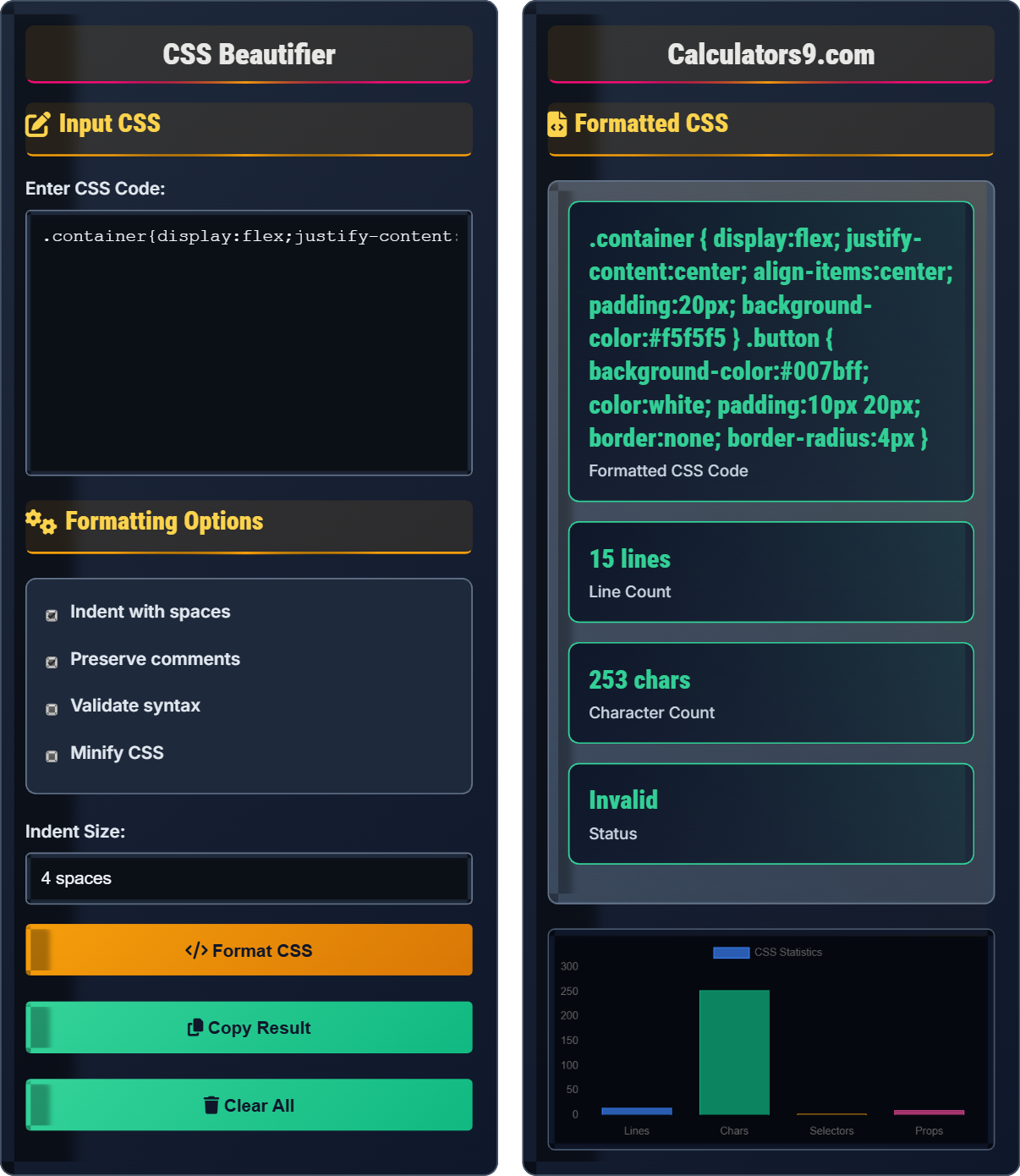 CSS Beautifier