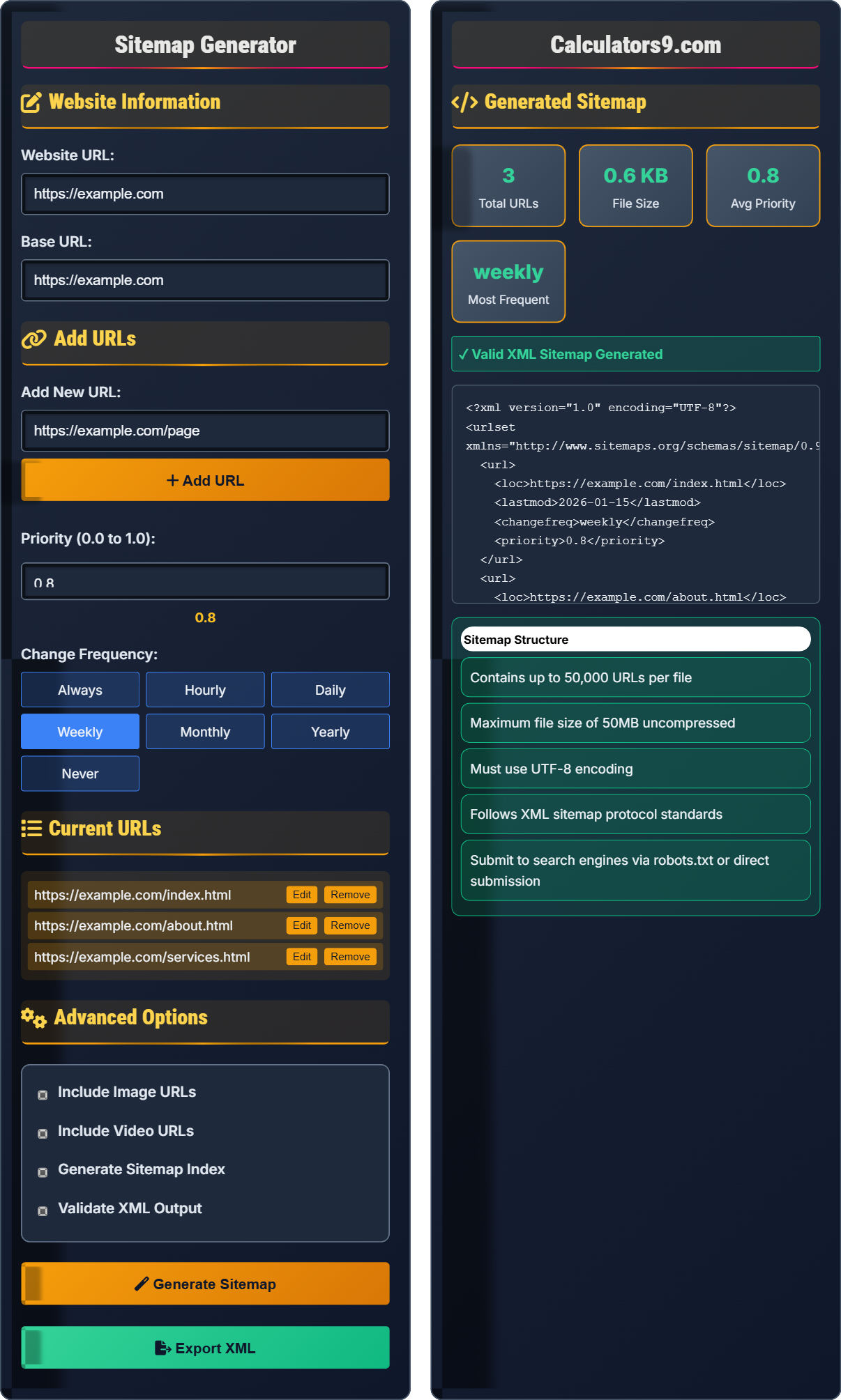 Sitemap Generator