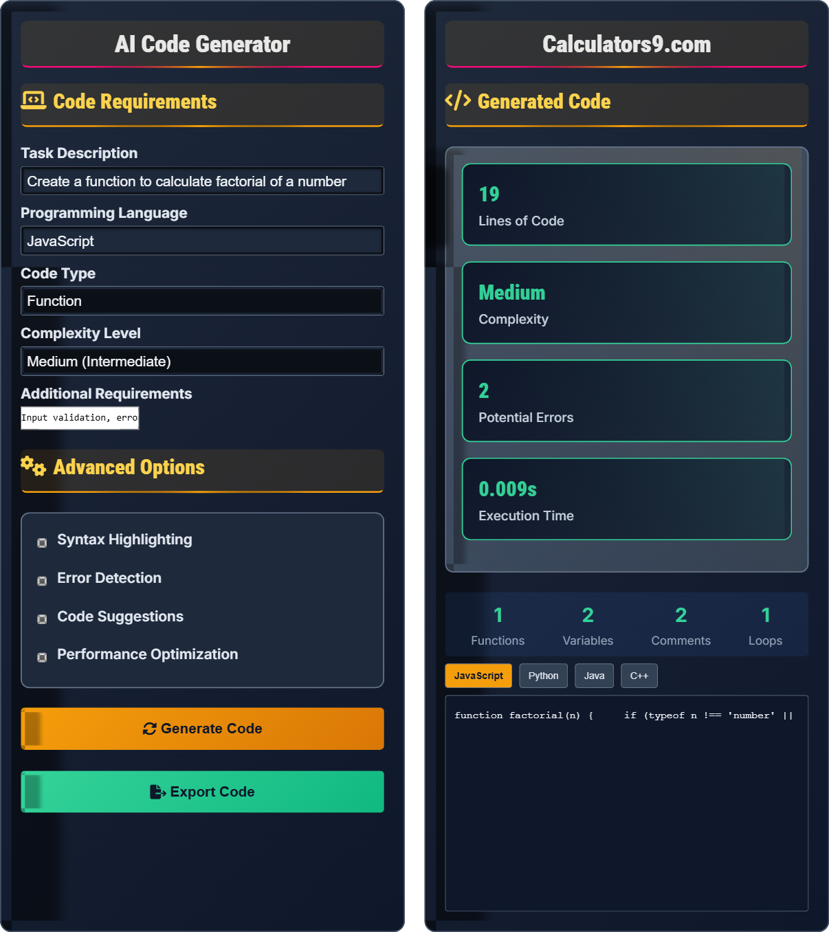 AI Code Generator