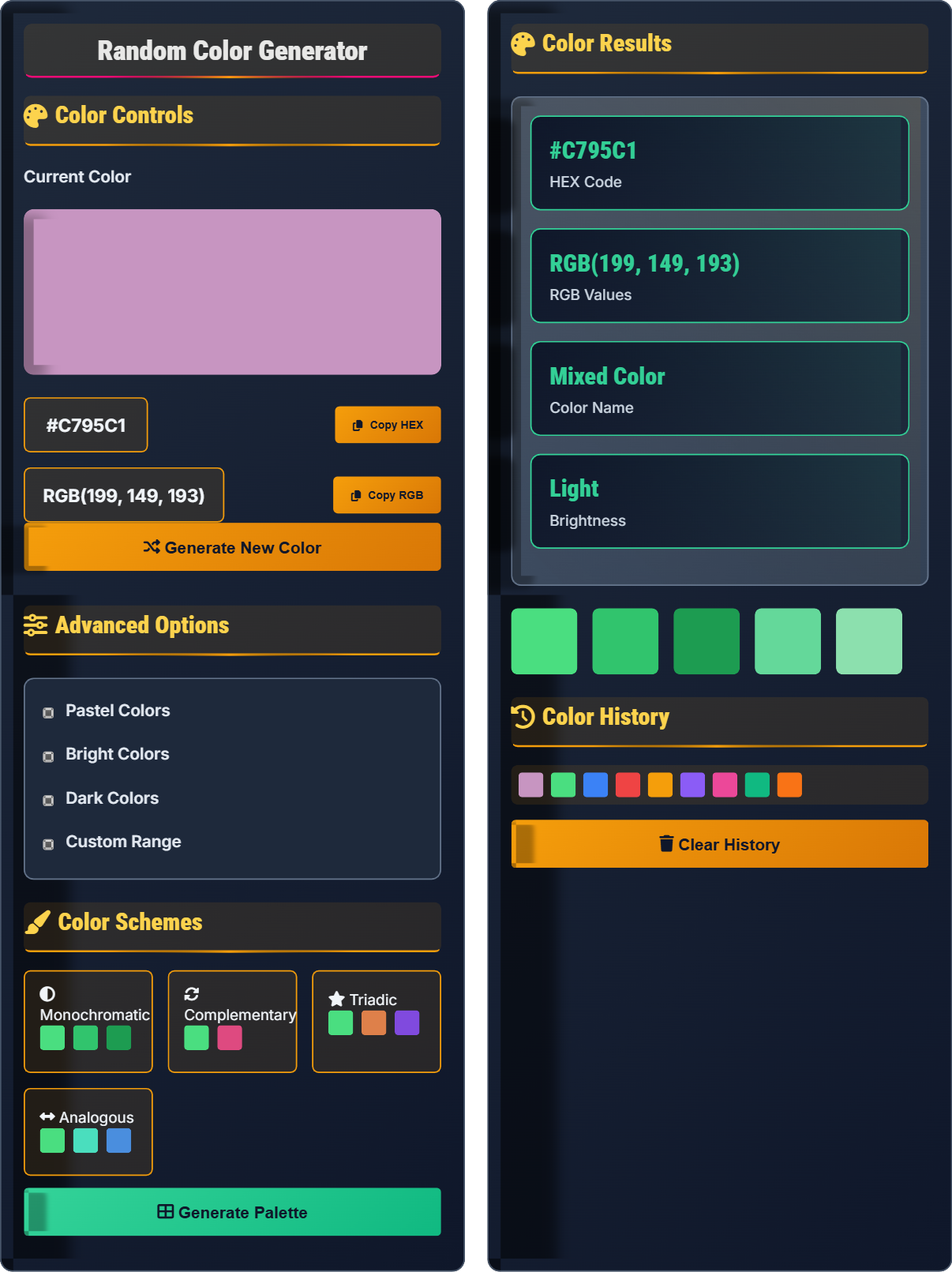 Random Color Generator