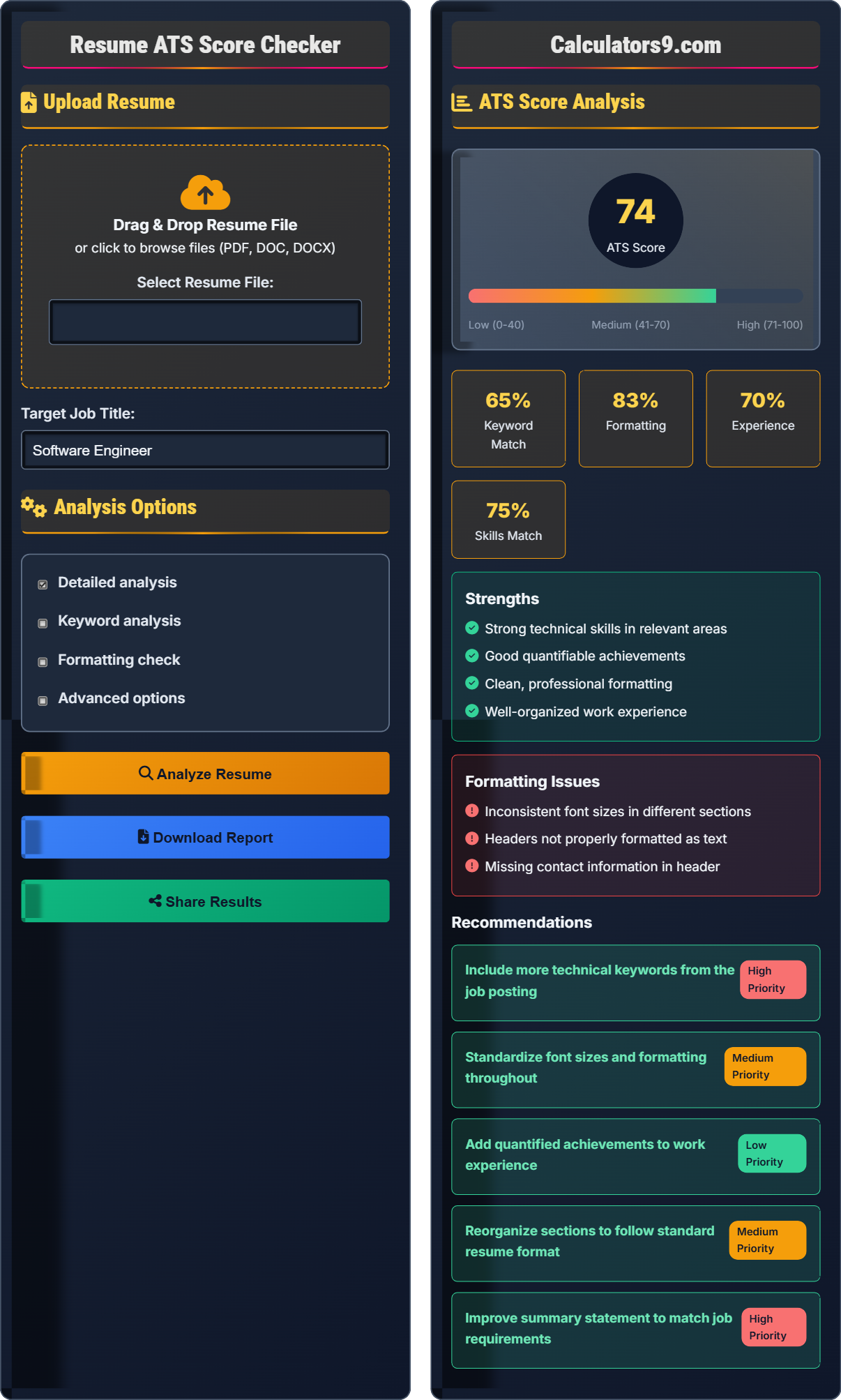 Resume ATS Score Checker