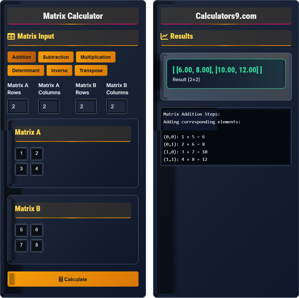 Matrix Calculator