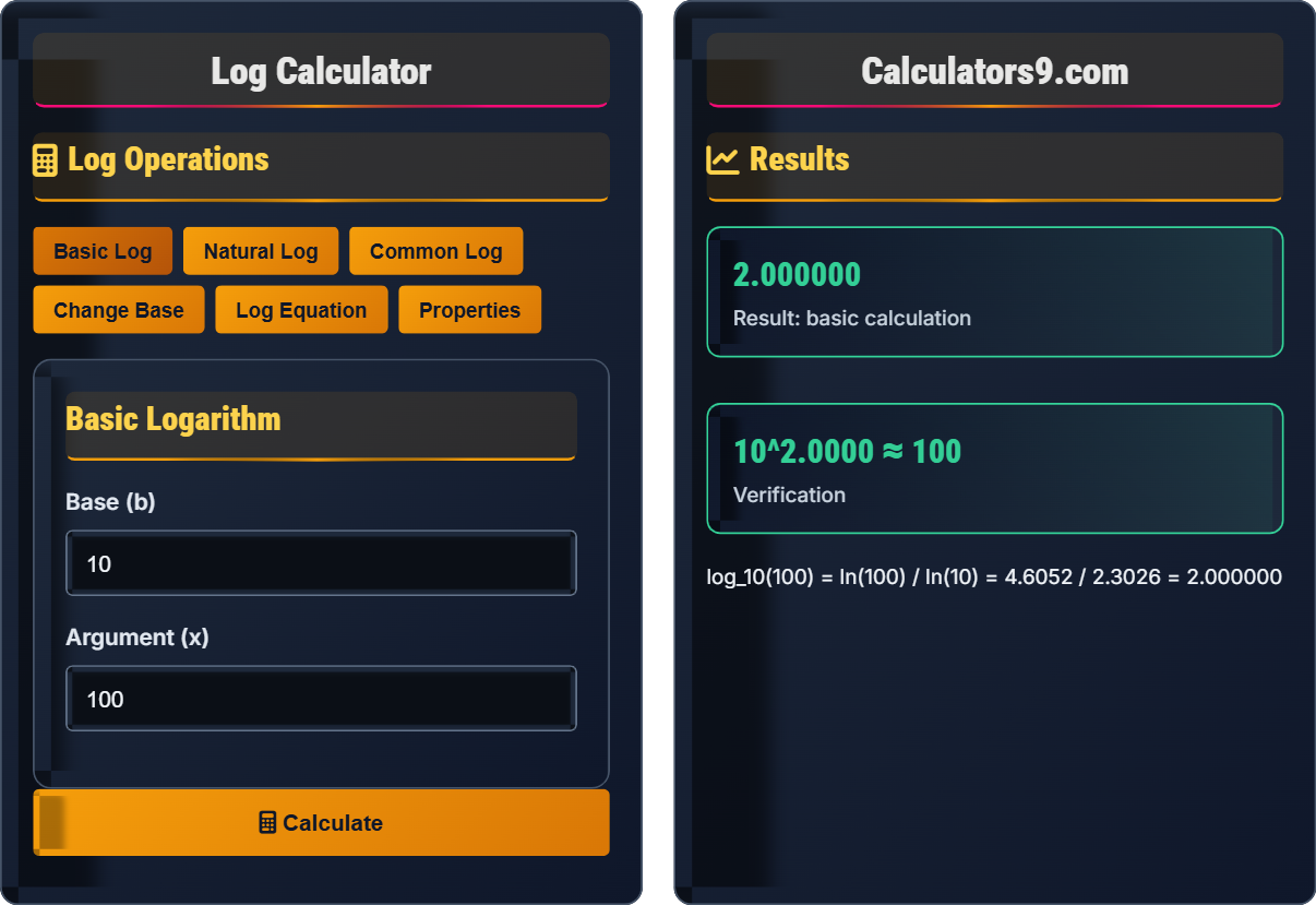 Log Calculator