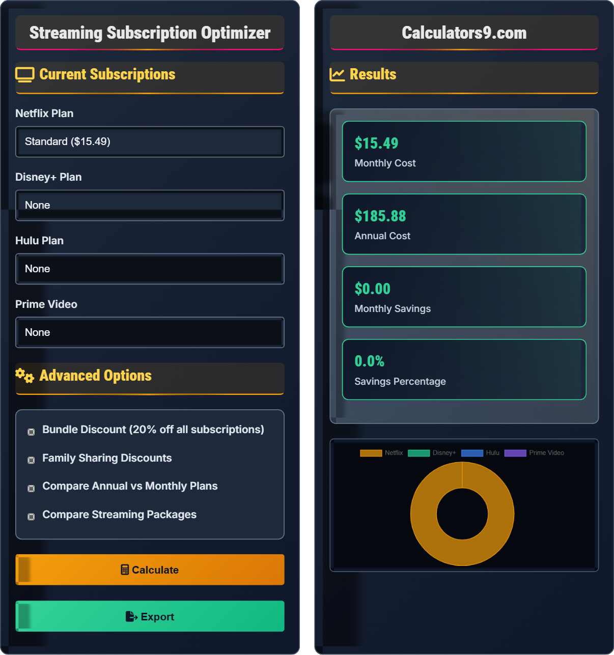 Streaming Subscription Optimizer