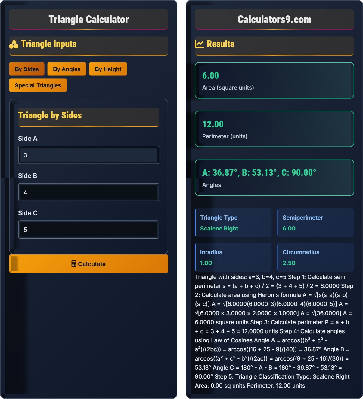 Triangle Calculator