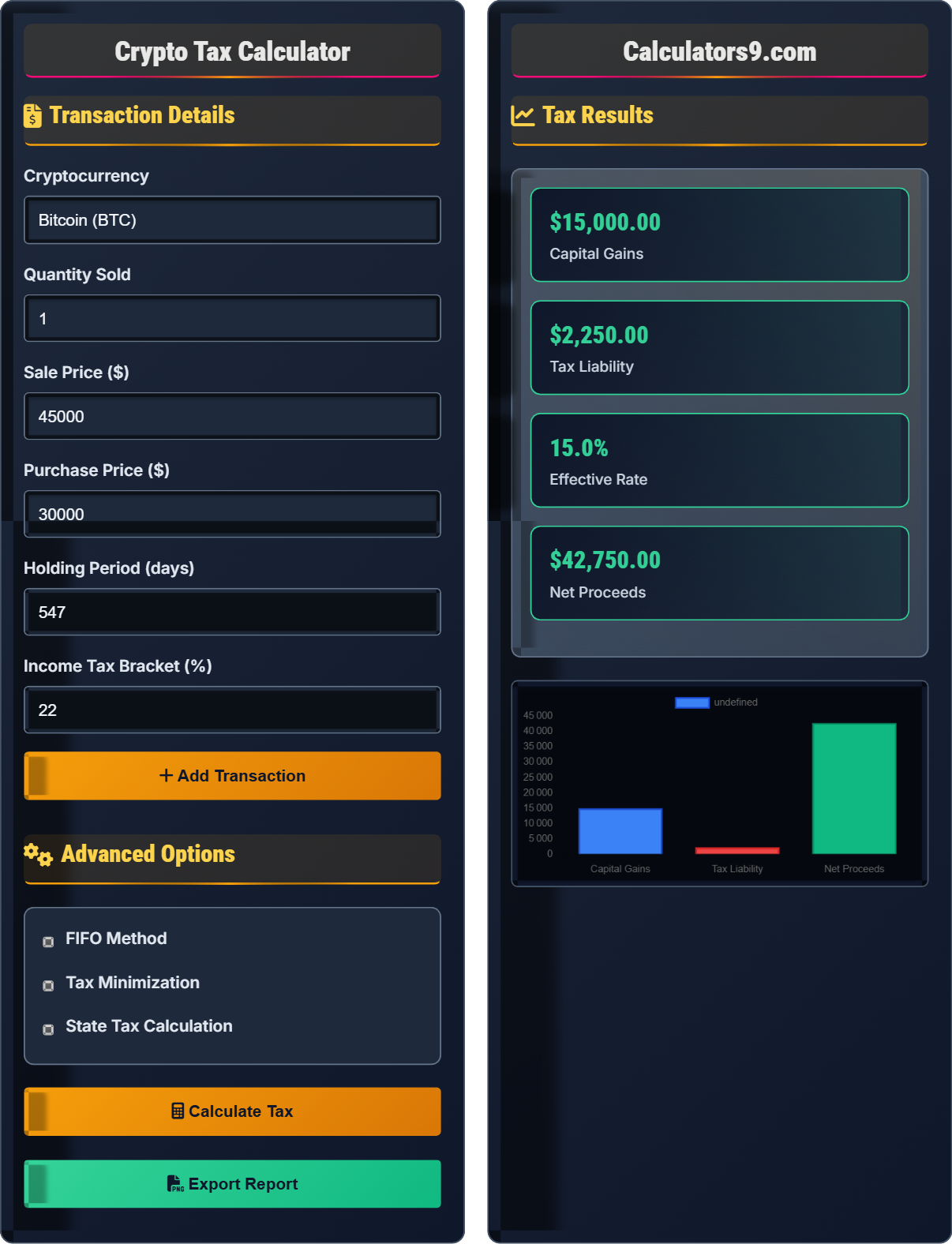 Crypto Tax Calculator