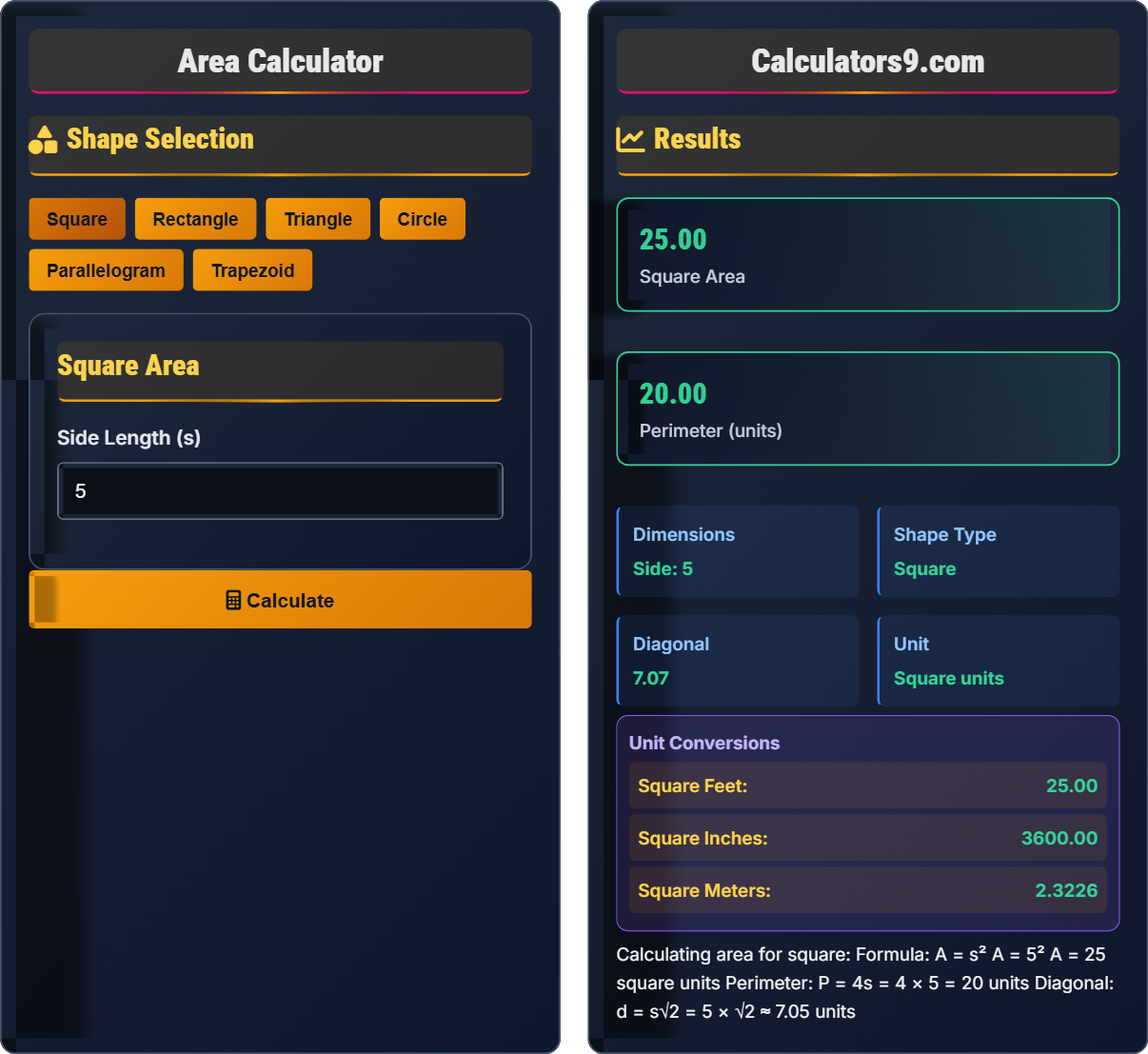 Area Calculator