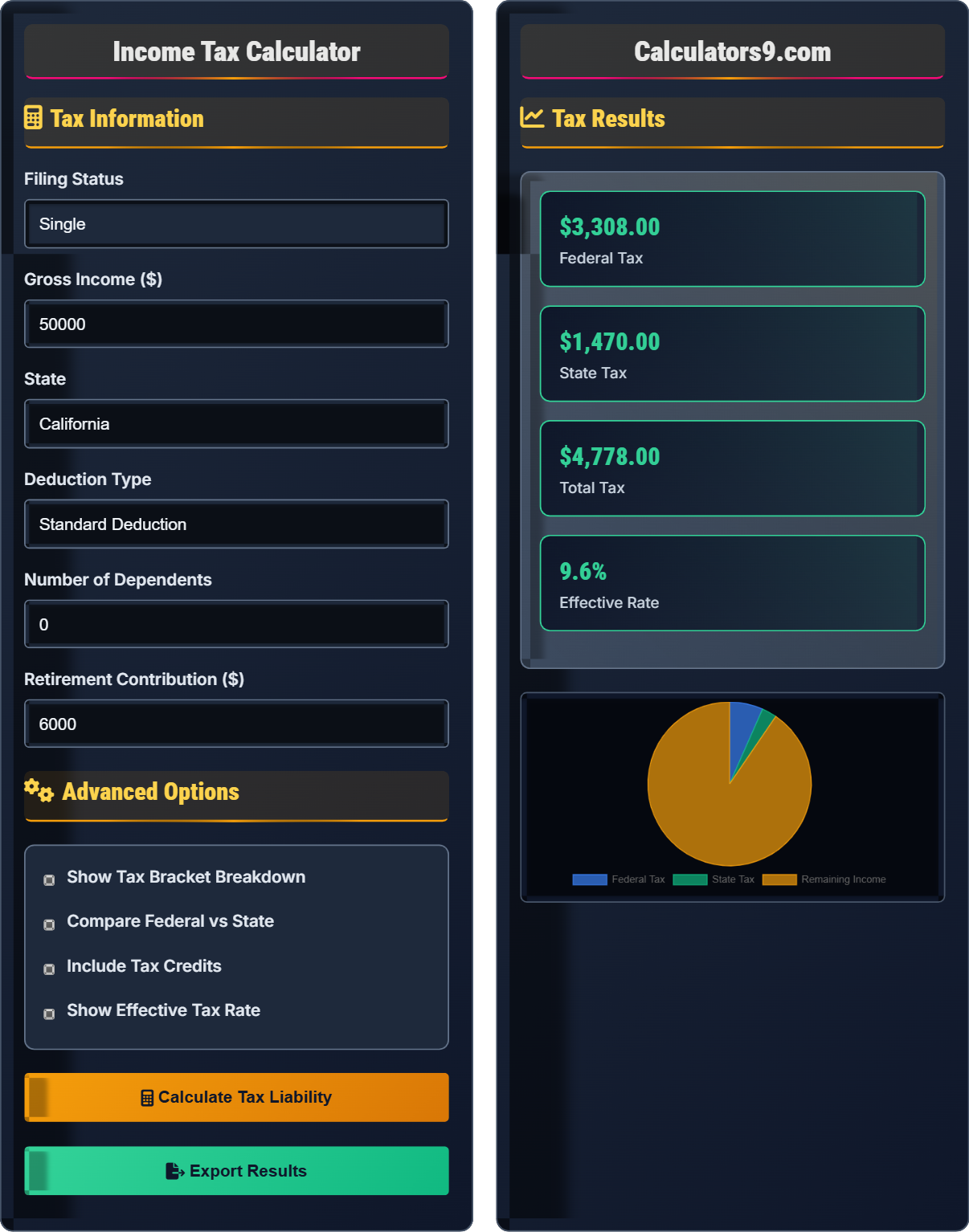 Income Tax Calculator