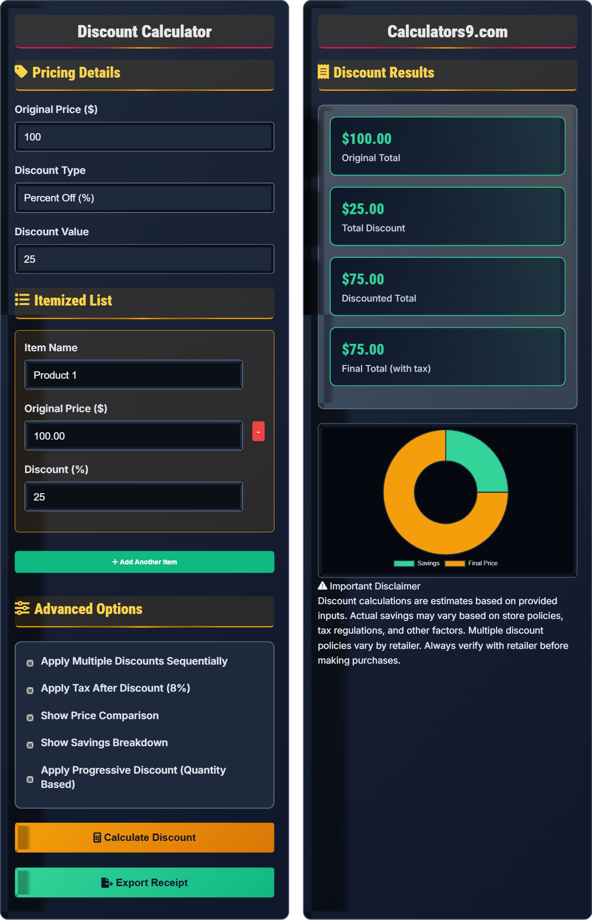 Discount Calculator