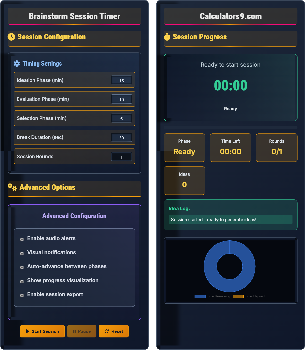 Brainstorm Session Timer