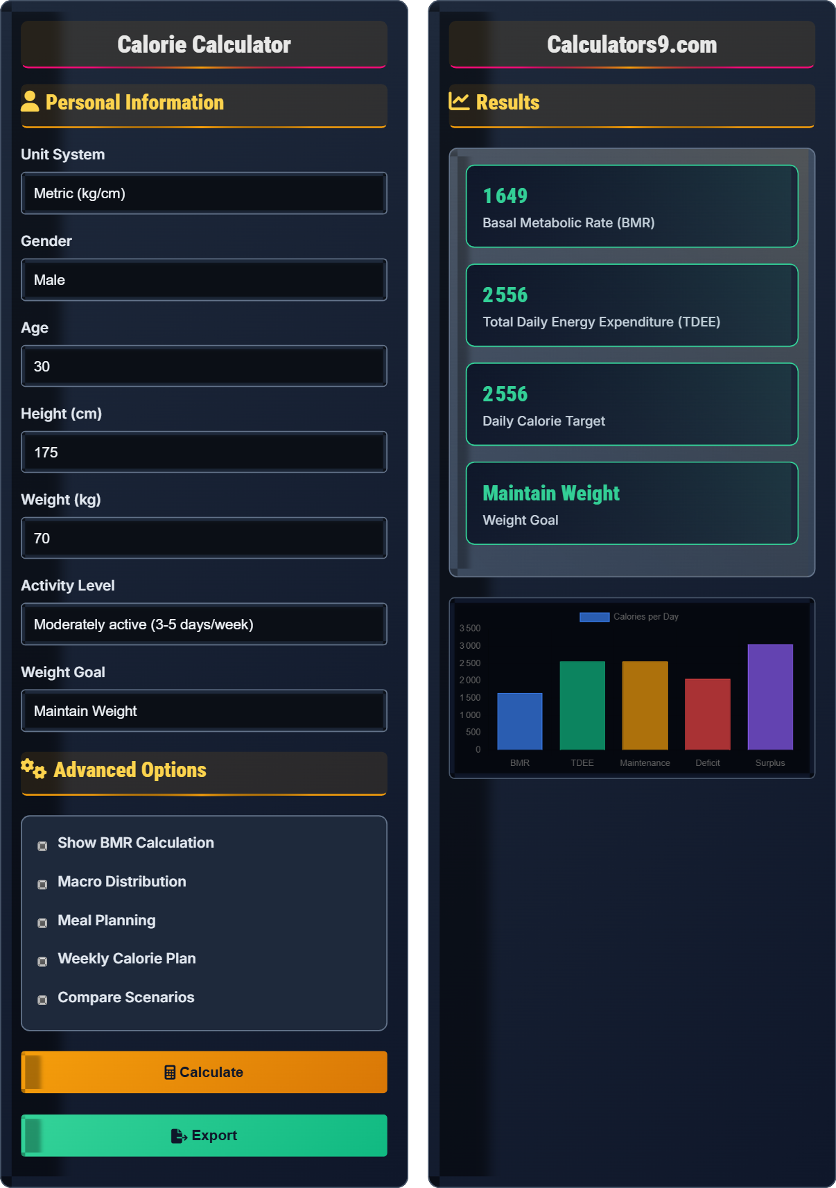 Calorie Calculator