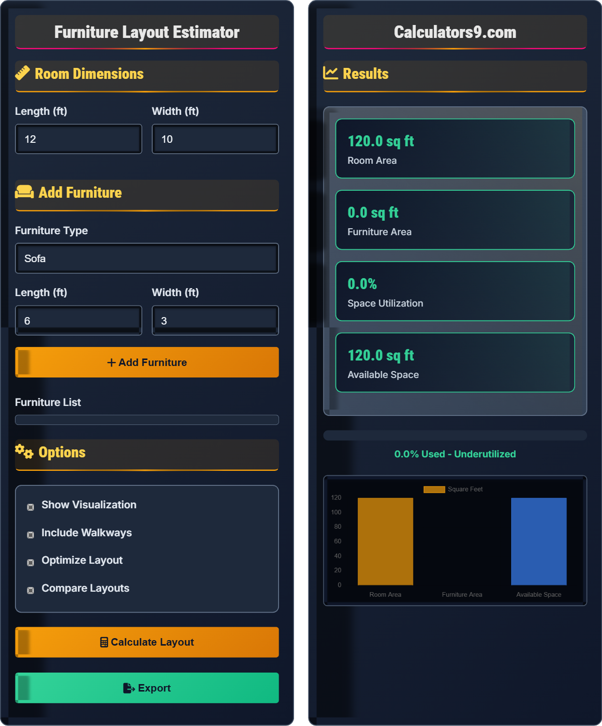 Furniture Layout Estimator