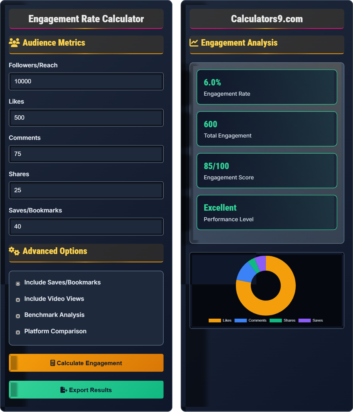 Engagement Rate Calculator