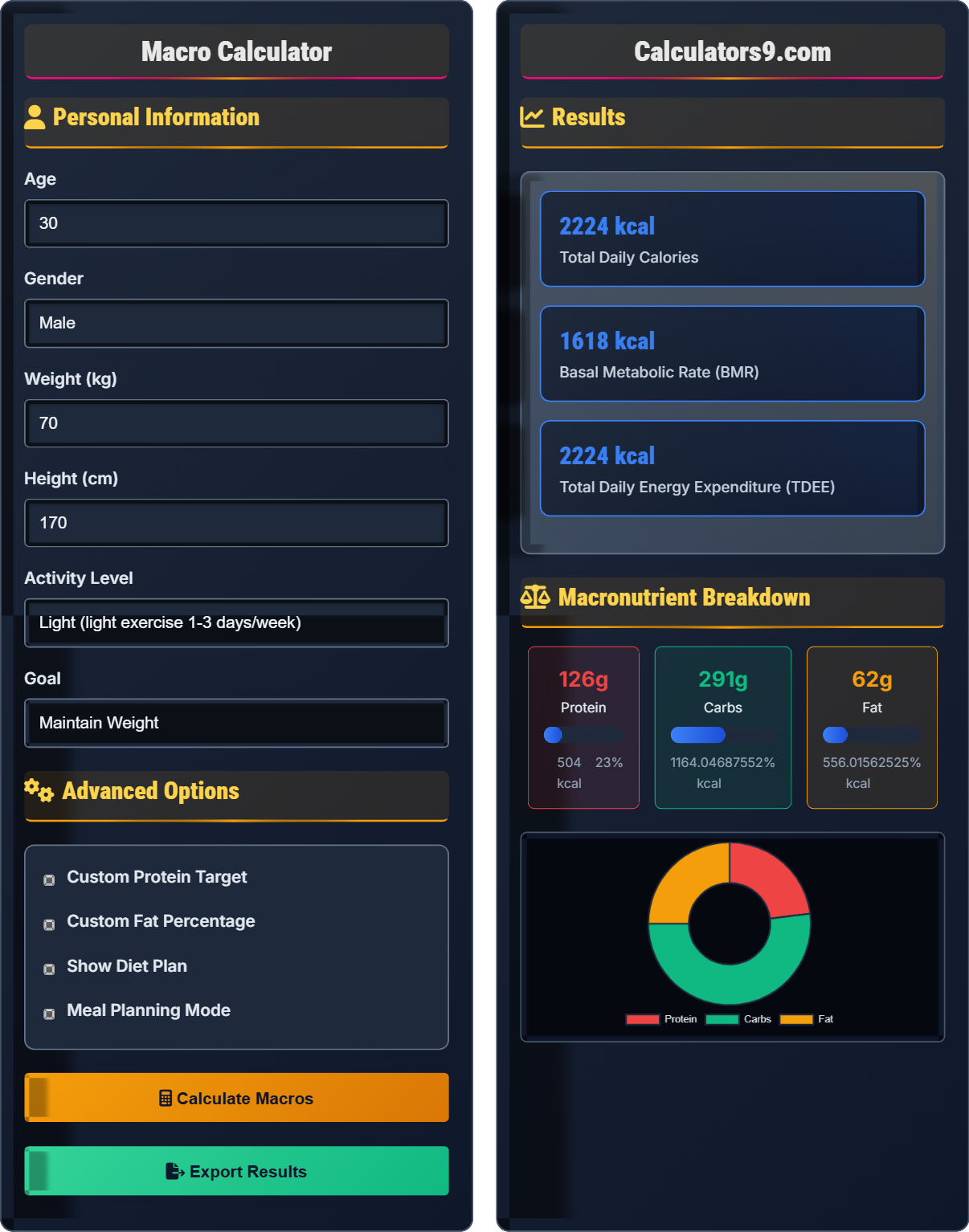 Macro Calculator