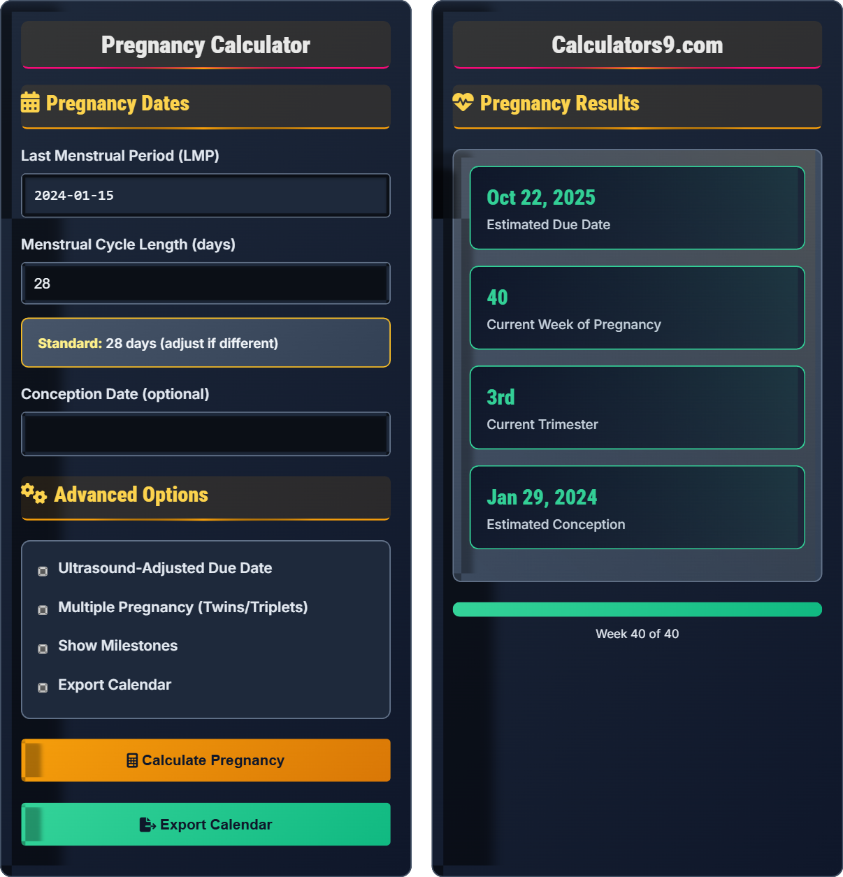 Pregnancy Calculator