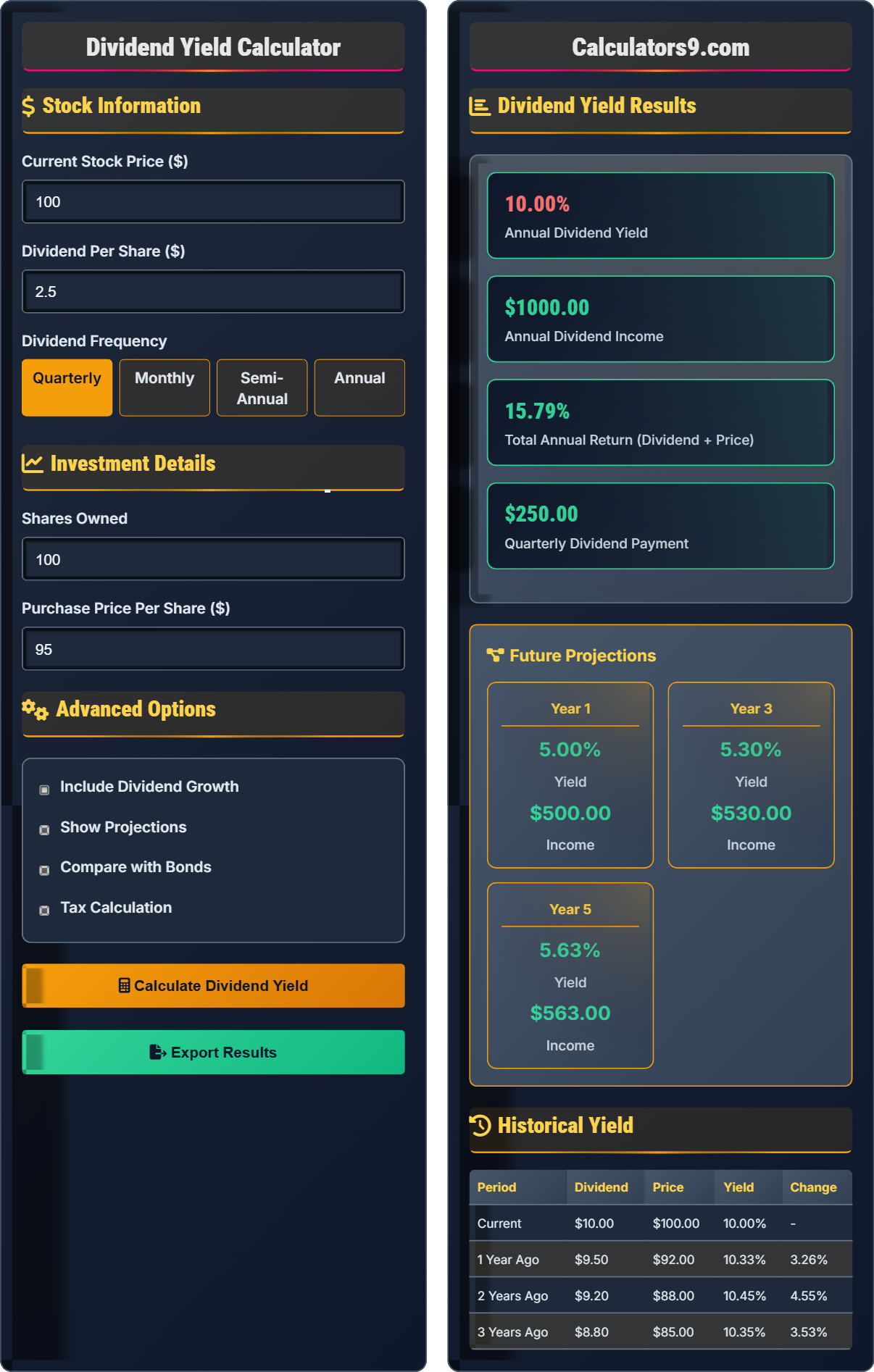 dividend-yield-calc