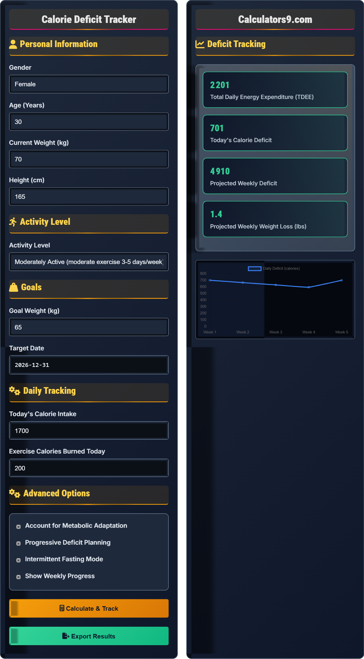 calorie-deficit-tracker