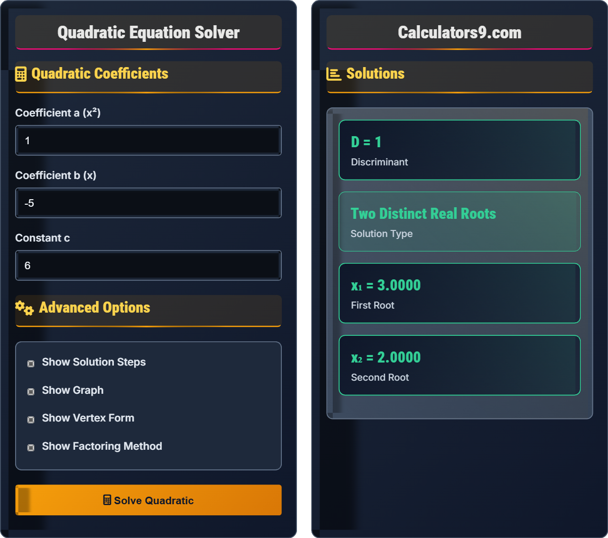 quadratic-solver