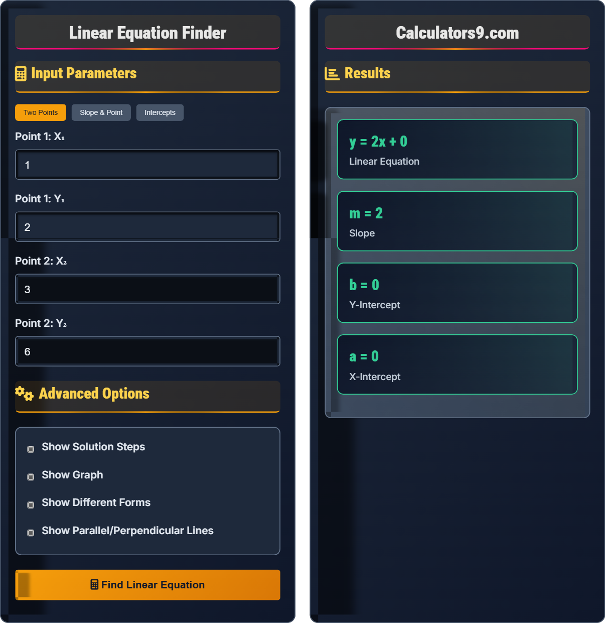 linear-equation-finder