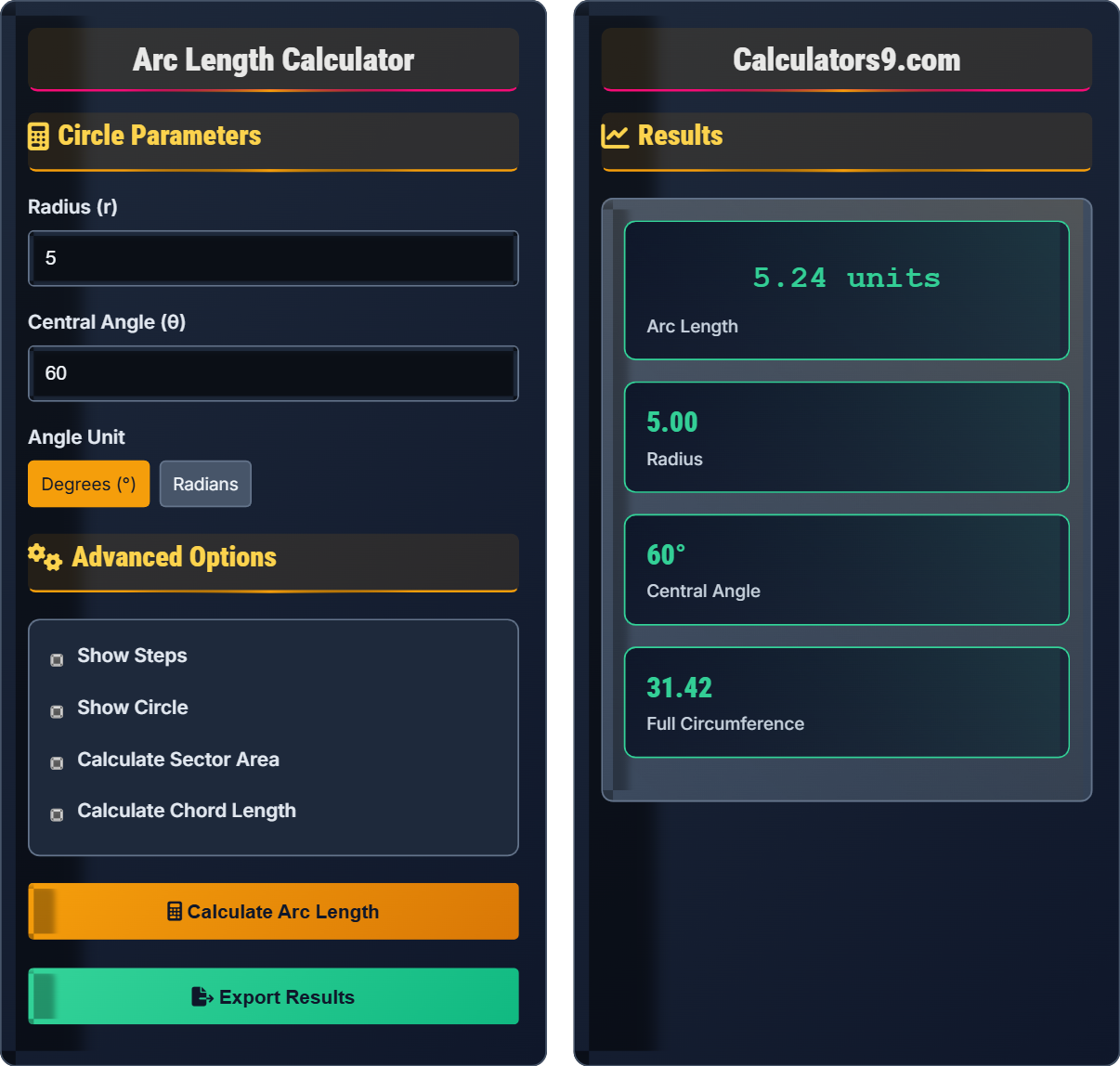 arc-length-calc