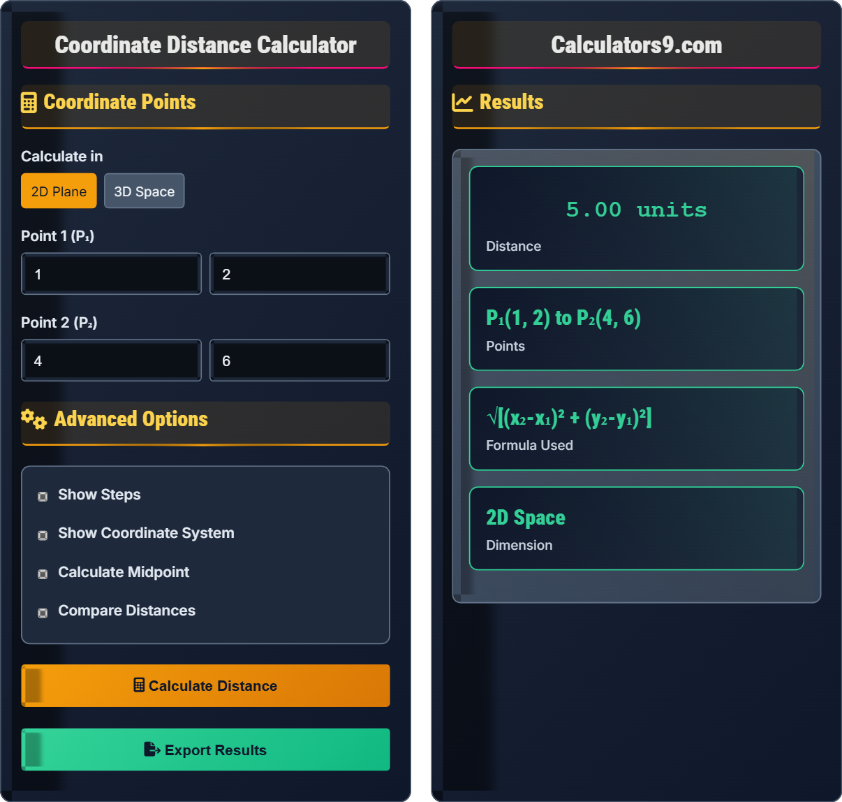 coordinate-distance