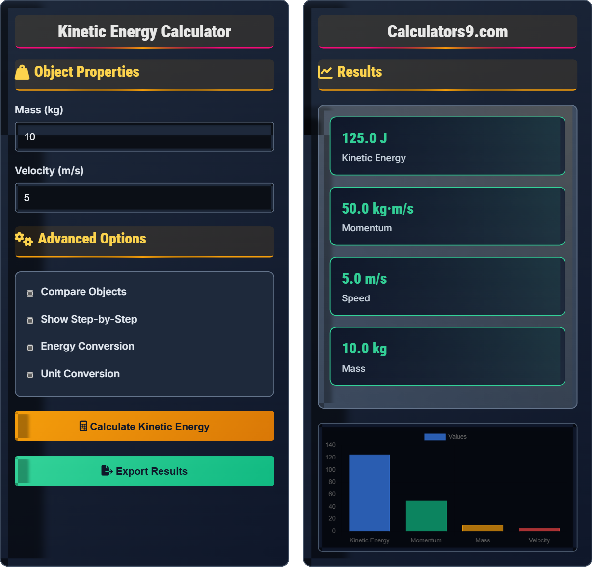 kinetic-energy-calc