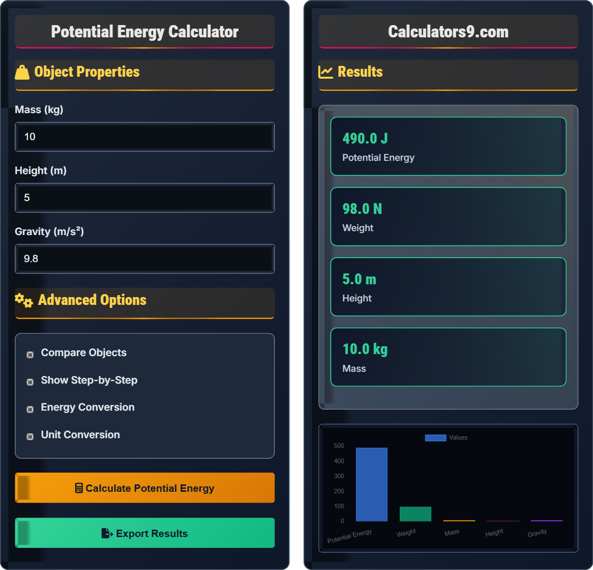 potential-energy-calc