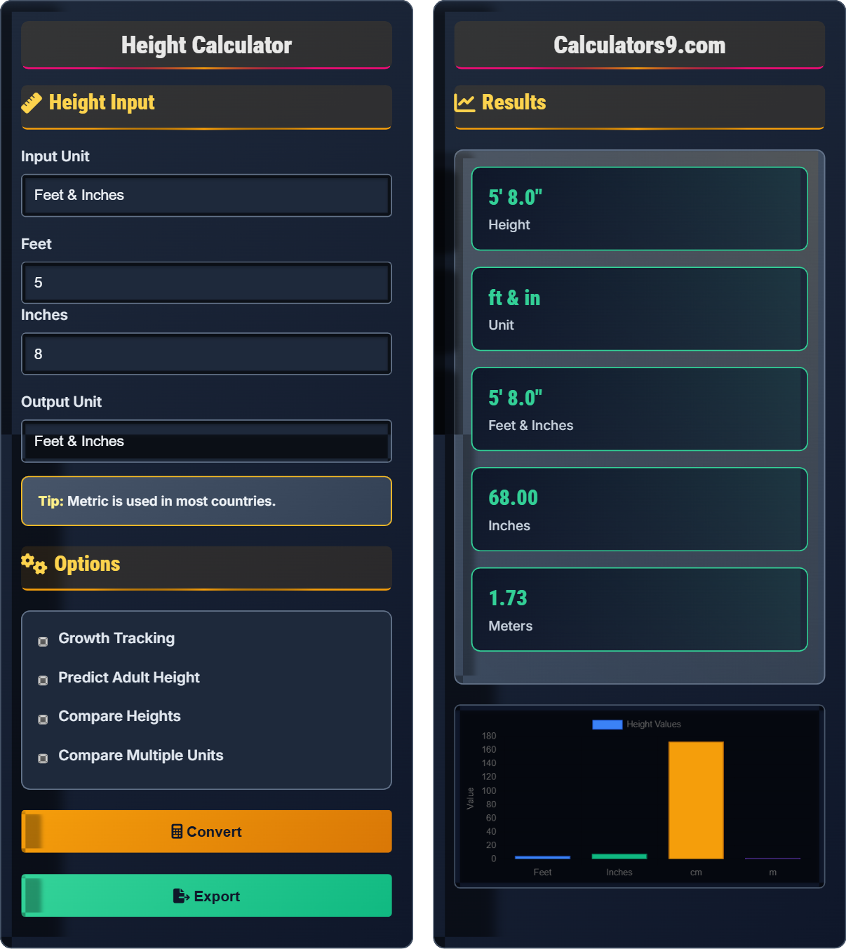 Height Calculator