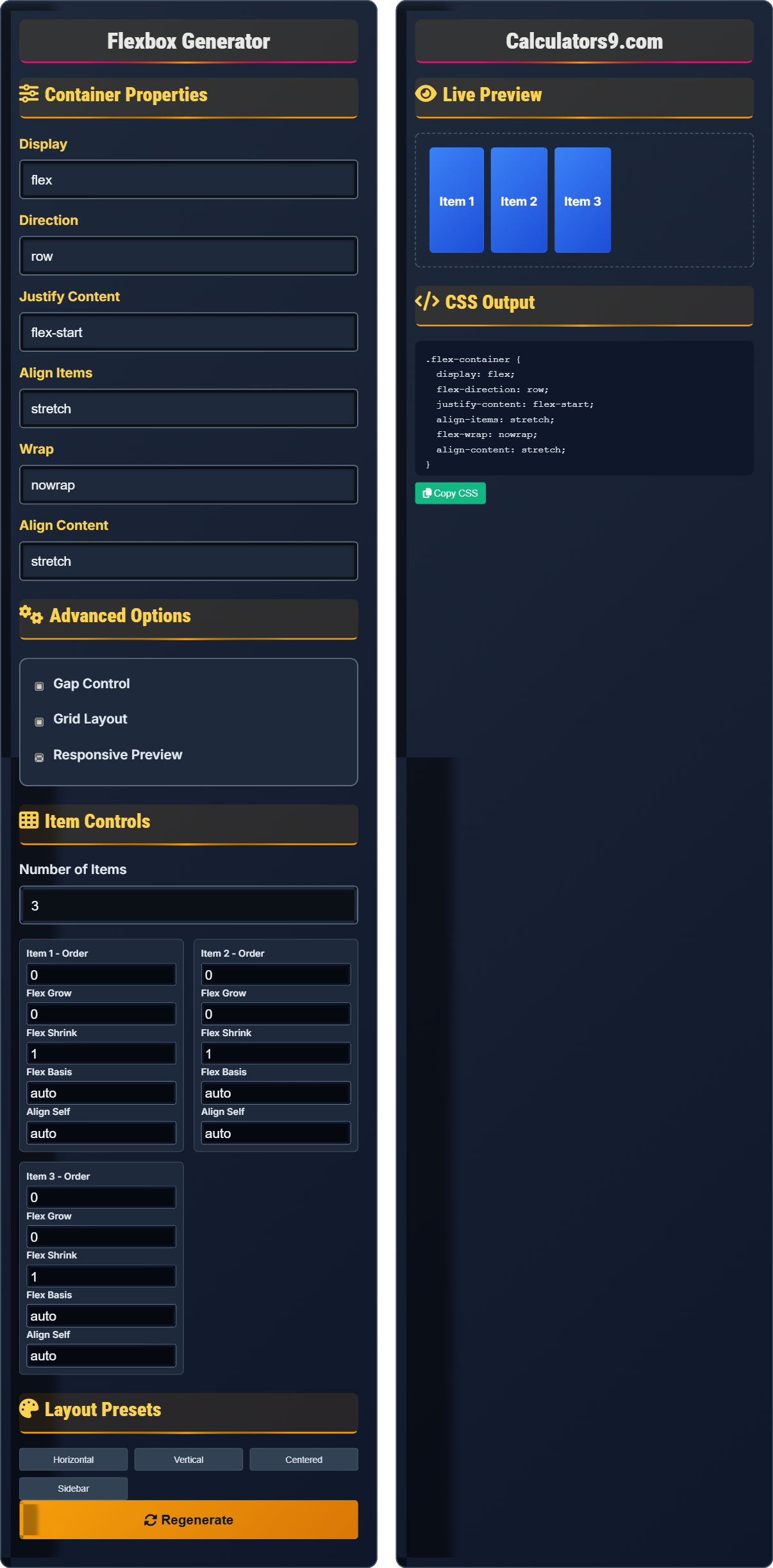 flexbox-generator