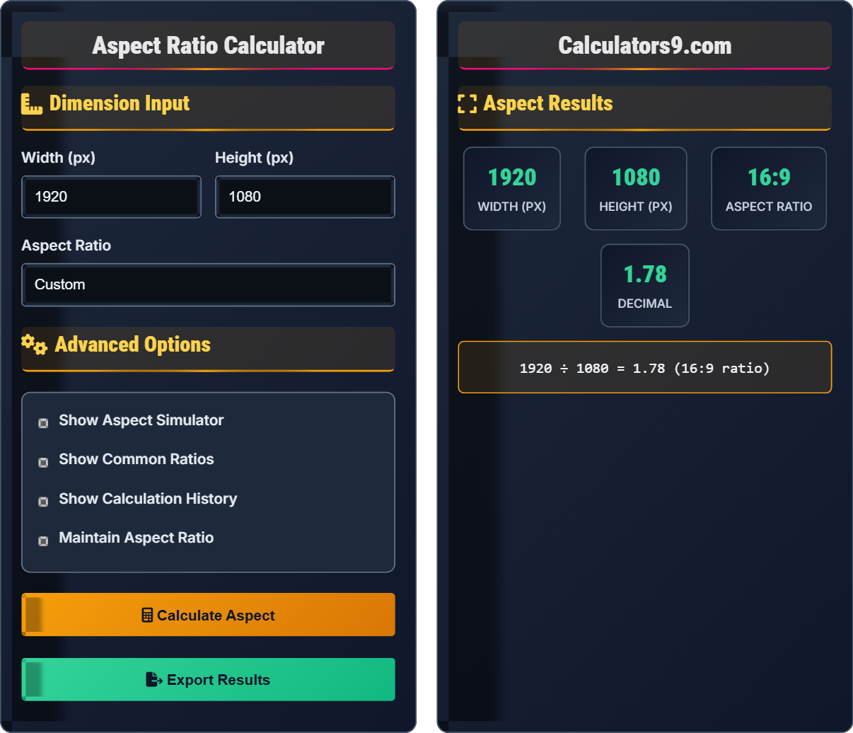 aspect-ratio-calc
