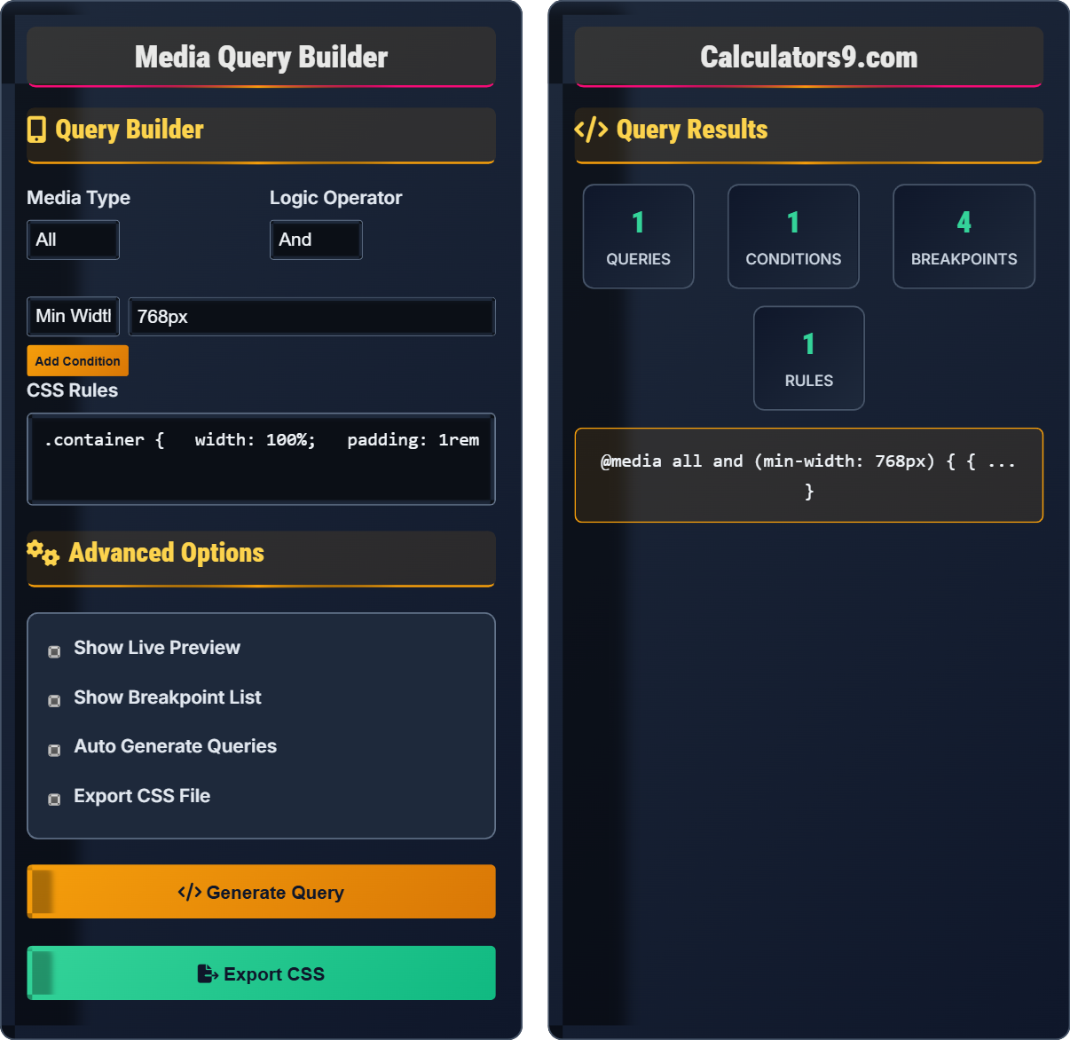 media-query-builder