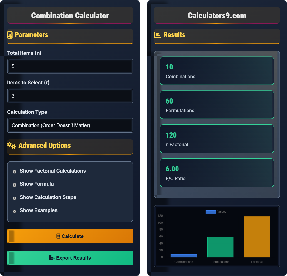 Combination Calculator